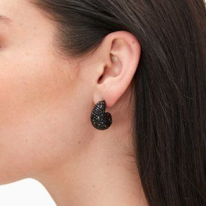 NWT Kate Spade Black Pavé Adore-ables Earrings